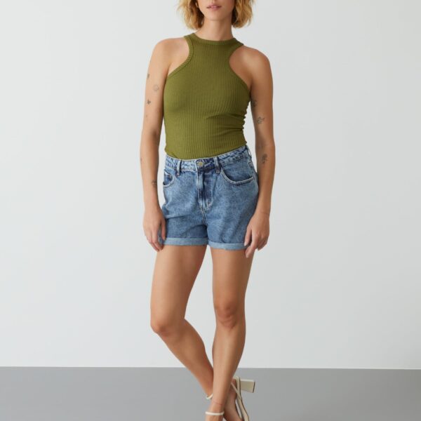 Shorts Jeans Essential - Azul Médio