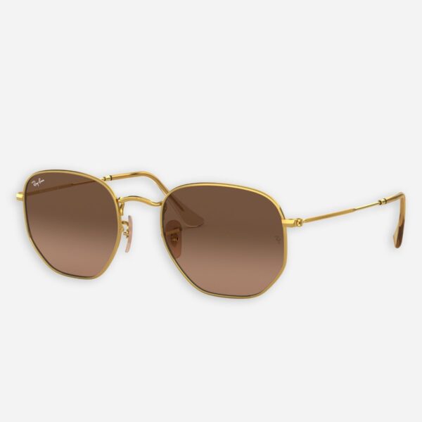 Ray-ban Óculos de Sol Hexagonal Flat Lenses - Dourado / Marrom
