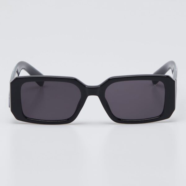 Óculos de Sol Retangular Acetato - Preto