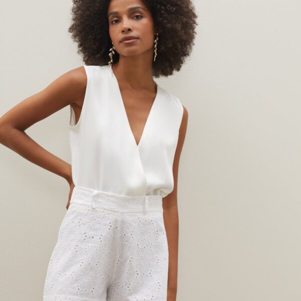 Shorts Cintura Alta de Laise  - Off-white