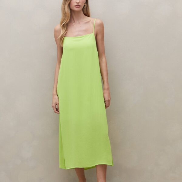 Vestido Midi com Alças Finas - Lima