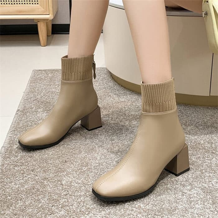 Bota Feminina Salto Bloco