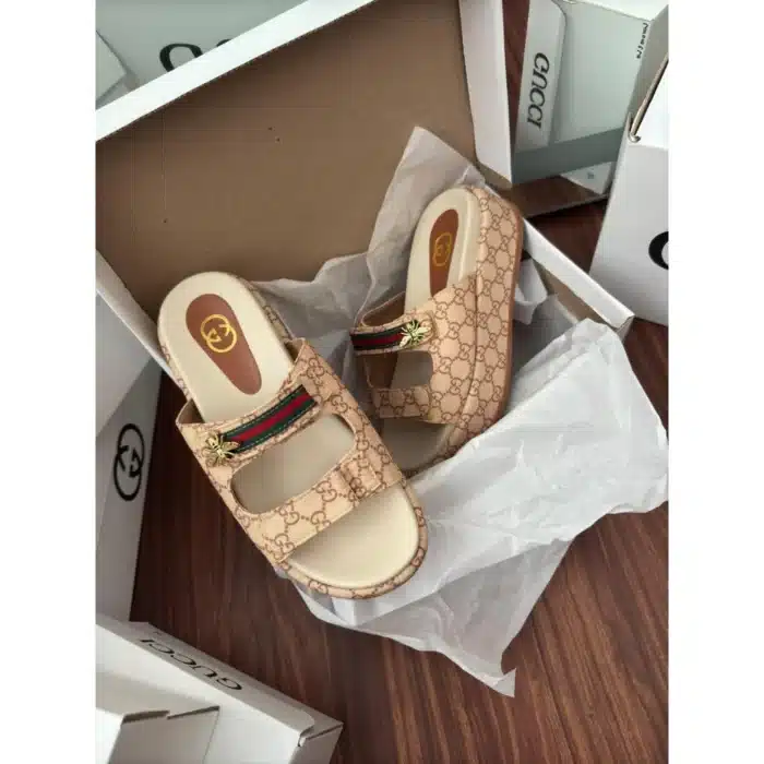 Tamanco Feminino Plataforma Estampado Sola Alta Anabela - Image 8